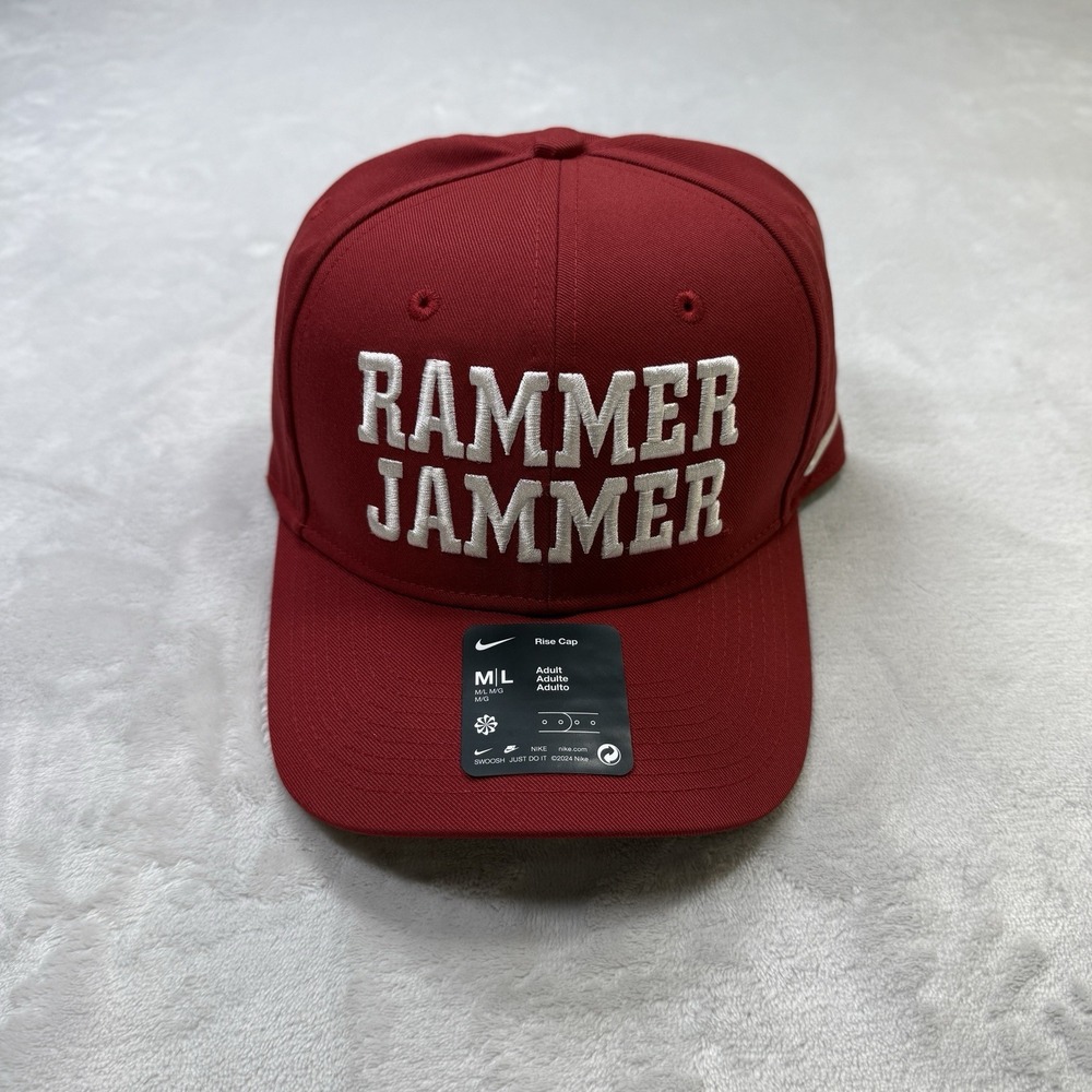 Nike Alabama Crimson Tide Rammer Jammer Rise Cap Hat M/L‎ NWT